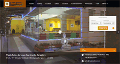 Desktop Screenshot of maplesuites.co.in